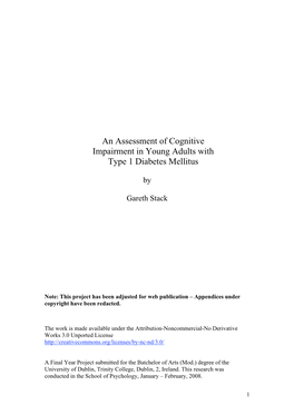 Thesis to Hypoglycemia (Ferguson Et Al, 2005)