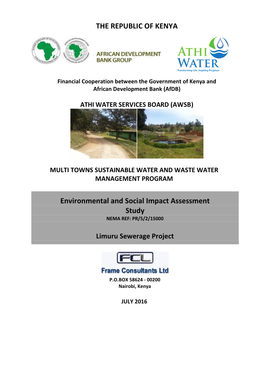 ESIA 1283 Limuru Sewerage Report