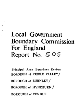 Local Government Boundary Commission for England Report No