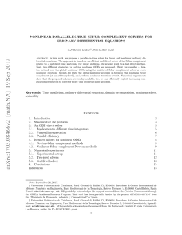 Arxiv:1703.08466V2 [Math.NA] 19 Sep 2017 References 15