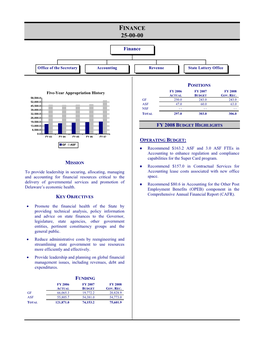 Finance 25-00-00