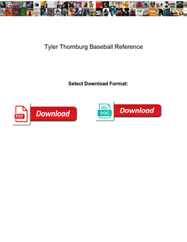 Tyler Thornburg Baseball Reference