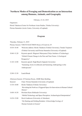Northern Modes of Foraging and Domestication As an Interaction Among Humans, Animals, and Geography