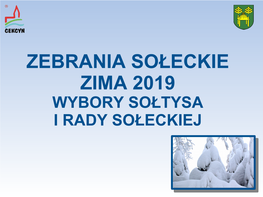 Fundusz Sołecki 2019 W Gminie Cekcyn