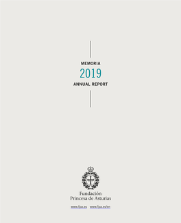 Memoria Annual Report