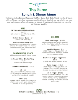 Lunch & Dinner Menu