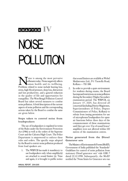 Noise Pollution