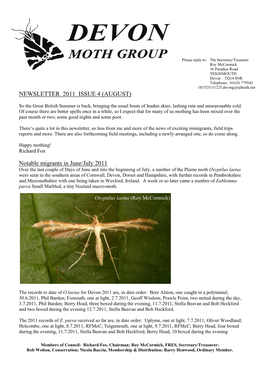 DMG Newsletter 2011 Issue 4 August Email Version