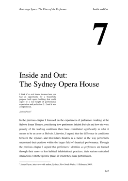 Inside and Out: the Sydney Opera House