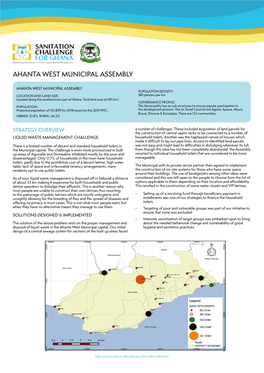 SANITATION CHALLENGE for GHANA Rewarding Excellence in Urban Liquid Waste Management