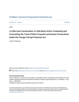 Fordham Journal of Corporate & Financial