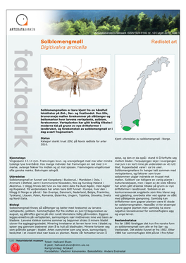 Faktaark: Solblomengmøll