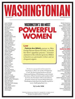 Washington's 100 Most Powerful Women