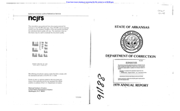 State of Arkansas D.§Partment of Correction