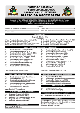 Nº 212 - São Luís, Terça-Feira, 27 De Julho De 2021