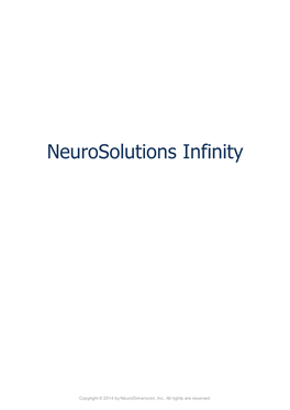 Neurosolutions Infinity
