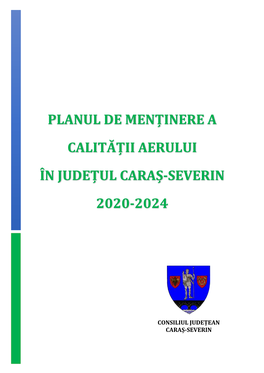 Planul De Menținere a Calității Aerului În Județul Caraș-Severin 2020-2024
