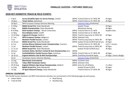 PARALLEL SUCCESS – FIXTURES 2020 (V1)