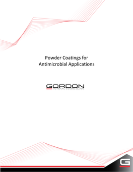 Powder Coatings for Antimicrobial Applications