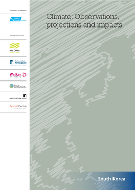 Climate: Observations, Projections and Impacts
