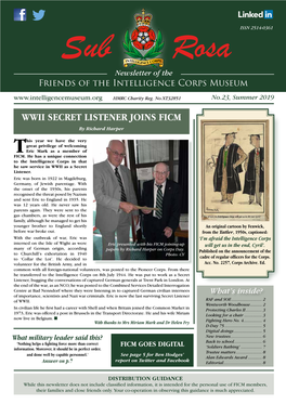 WWII SECRET LISTENER JOINS FICM by Richard Harper