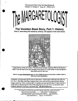 The Venetian Bead Story, Part 1 : History (Part 2