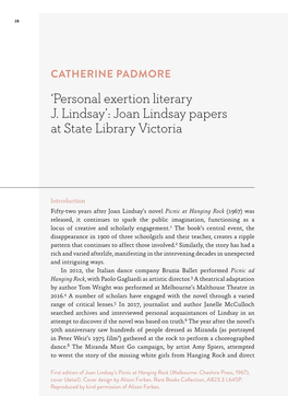 La Trobe Journal 103 Catherine Padmore