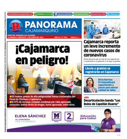 Cajamarca Reporta Un Leve Incremento De Nuevos Casos De Coronavirus