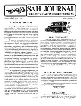 The Society of Automotive Idstorians, Inc