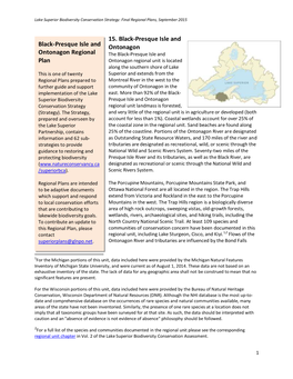 Black-Presque Isle and Ontonagon Regional Plan 15. Black-Presque