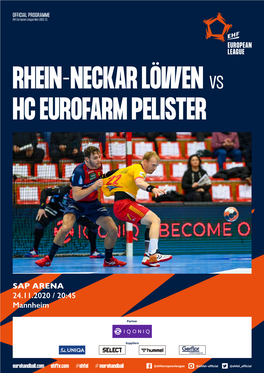 Rhein-Neckar Löwen Hc Eurofarm Pelister