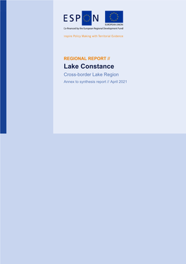 Lake Constance Cross-Border Lake Region Annex to Synthesis Report // April 2021