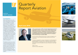 Quarterly Report Aviation