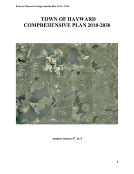 Town of Hayward Comprehensive Plan 2018-2038