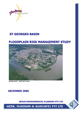 St Georges Basin Floodplain Risk Management Study