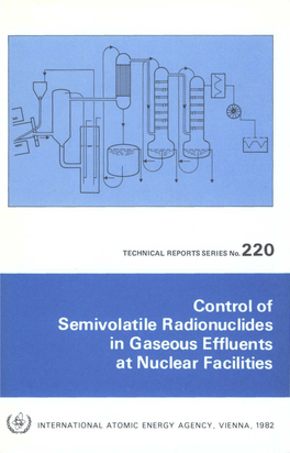 Control of Semivolatile Radionuclides in Gaseous Effluents at Nuclear Facilities