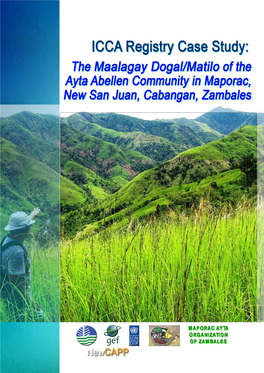 The Maalagay Dogal/Matilo of the Ayta Abellen Community in Maporac, New San Juan, Cabangan, Zambales