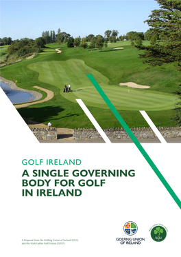 A Single Governing Body for Golf in Ireland