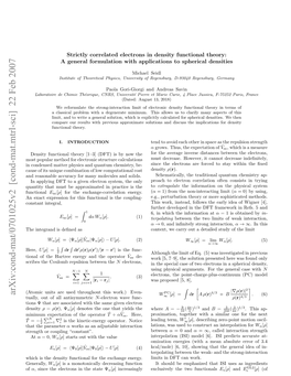 Arxiv:Cond-Mat/0701025V2 [Cond-Mat.Mtrl-Sci] 22 Feb 2007 Cie H Olm Euso Ewe the Between Repulsion Coulomb the Scribes of Hc Stedniyfntoa O H Xhneenergy