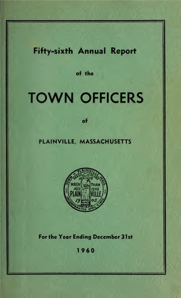 Plainville, Massachusetts Annual Reports