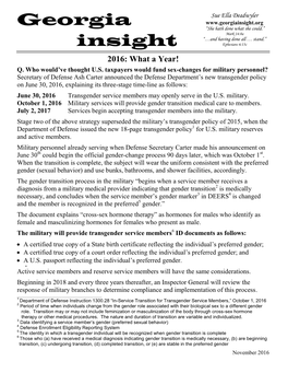 Hereafter, an Inspector General Will Review the Response of Military Branches to Determine Compliance and Implementation of This Process