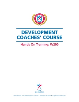 Development Coaches' Course