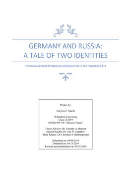 Germany and Russia: a Tale of Two Identities