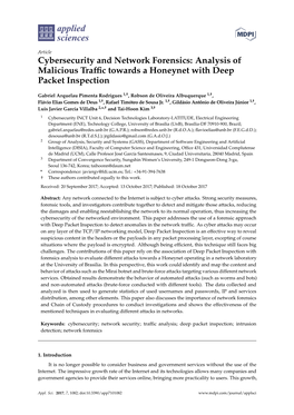 Analysis of Malicious Traffic Towards a Honeynet with Deep Packet