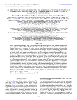 Mid-Infrared Galaxy Morphology From