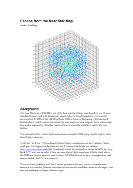 Escape from the Near Star Map Anders Sandberg