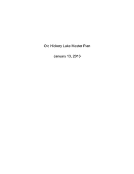 Old Hickory Lake Master Plan 2016