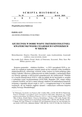 Szczecinek W Dobie Wojny Trzydziestoletniej