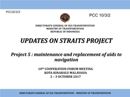 Updates on Straits Project