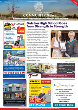 Galston High School Goes from Strength to Strength